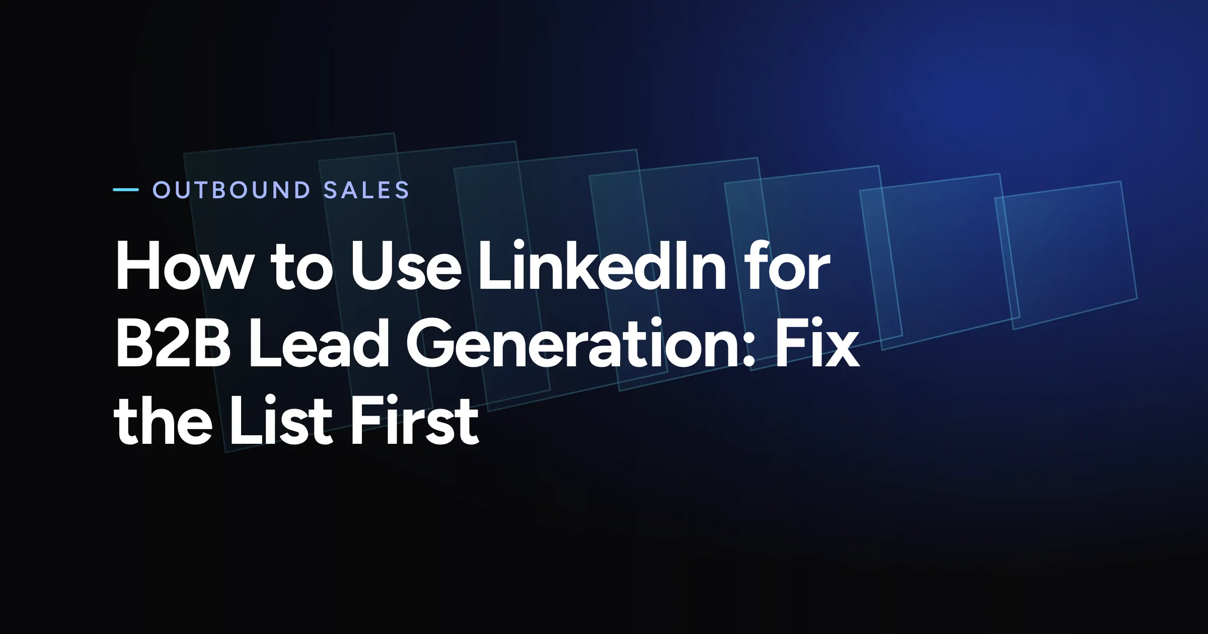 Doreach cover for How to Use LinkedIn for B2B Lead Generation