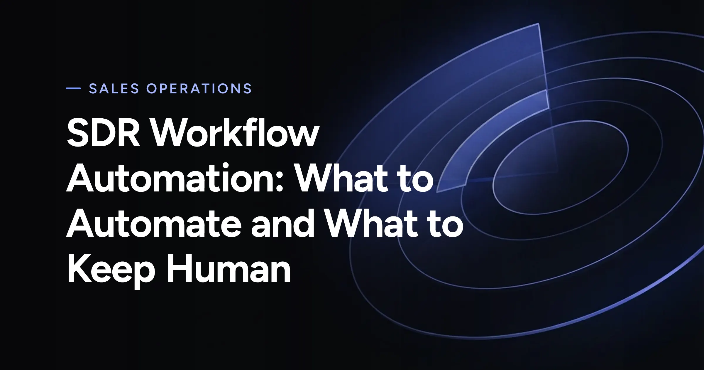 Doreach cover for SDR Workflow Automation: What to Automate and What to Keep Human